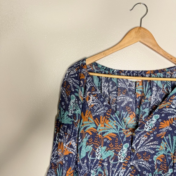 Anthropologie Celandine Boho Coverup Cotton Tunic Dress - Picture 5 of 13